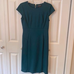 Teal structured dress